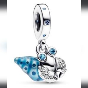 - NWT Original Authentic Pandora GLOW-IN-THE-DARK HERMIT CRAB DANGLE Charm